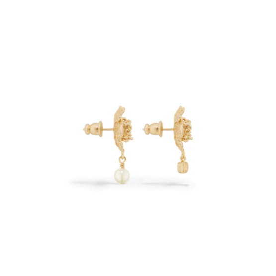E4111WOMRSD301 - Jardin De Dior Earrings - 301 Gold/White