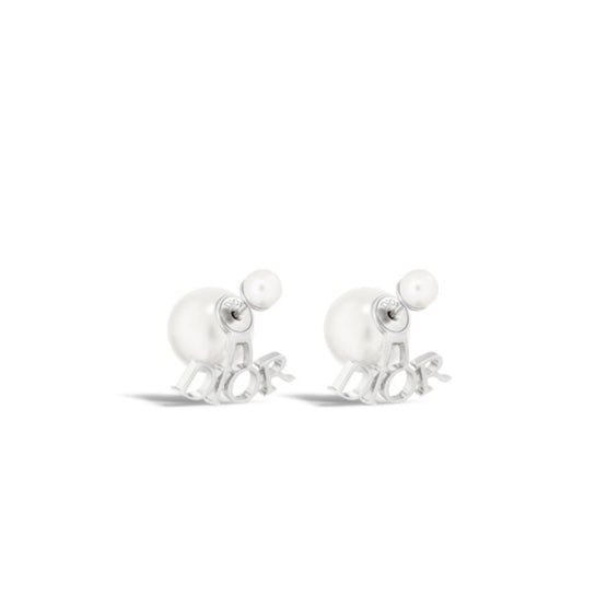 E4124WOMRSD009 - Dior Tribales Earrings - 009 Palladium / White