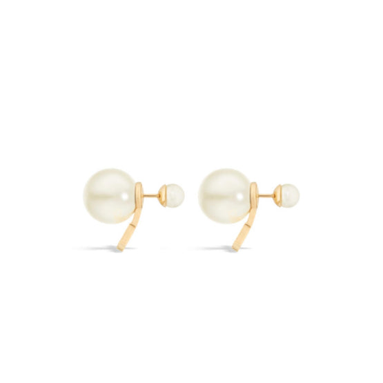 E4124WOMRSD301 - Dior Tribales Earrings - 301 Gold/White