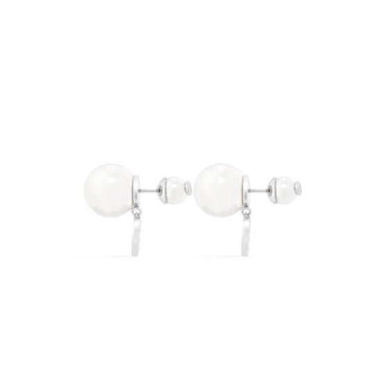E4149WOMCYD001 - Dior Tribales Earrings - 001 Palladium / Crystal