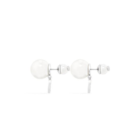 E4149WOMCYD001 - Dior Tribales Earrings - 001 Palladium / Crystal