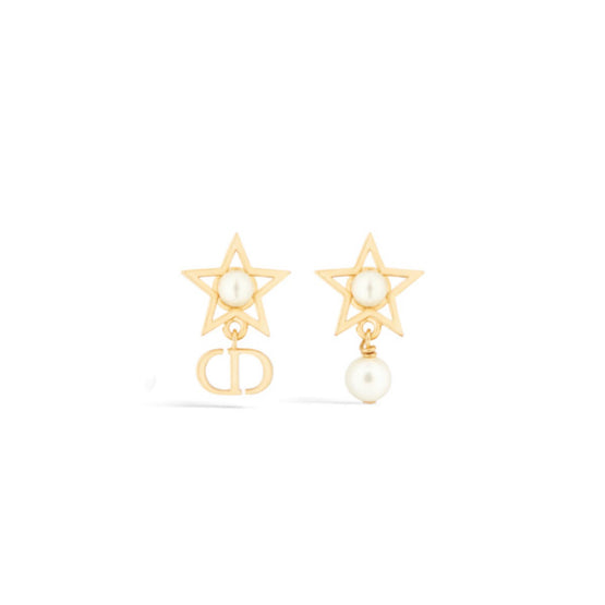 E4154WOMRSD301 - Petit Cd Lucky Charms Earrings - 301 Gold/White
