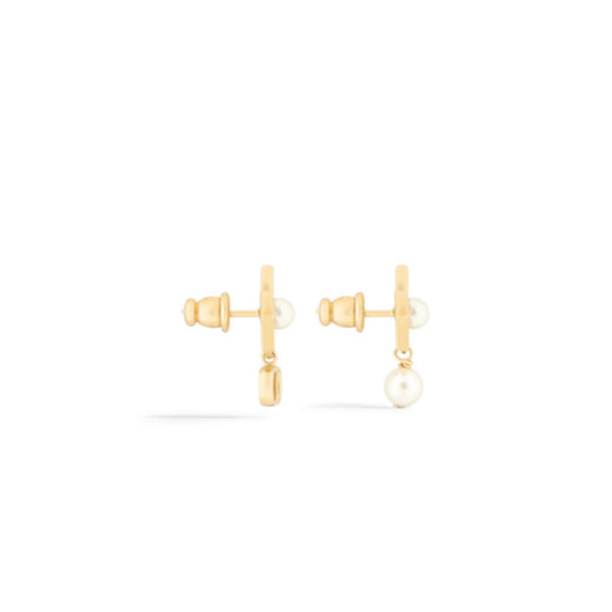E4154WOMRSD301 - Petit Cd Lucky Charms Earrings - 301 Gold/White