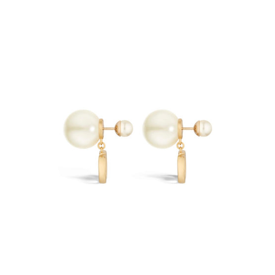 E4169WOMRSD301 - Dior Tribales Earrings - 301 Gold/White
