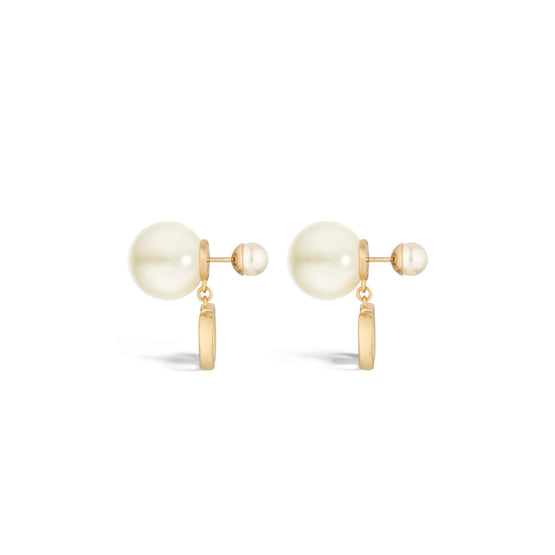 E4169WOMRSD301 - Dior Tribales Earrings - 301 Gold/White