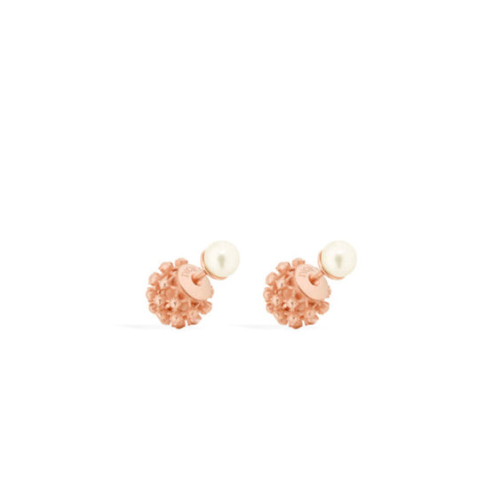 E4203WOMRSD10W - Dior Tribales Earrings - 10W Pink Gold/White