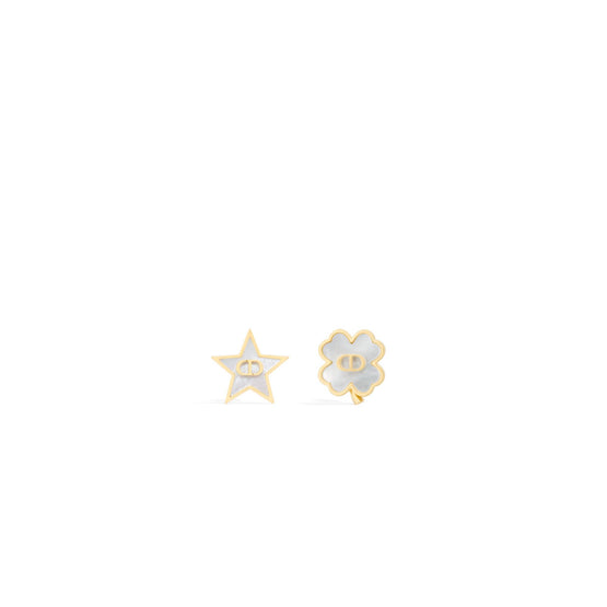 E4246WOMMPD301 - Dior Destiny Stud Earrings - 301 Gold/White