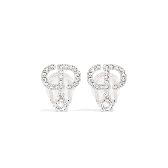 E4313WOMCYD001 - Petit Cd Clip-On Earrings - 001 Palladium / Crystal
