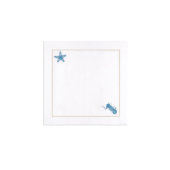 HYO02SHY0UC500 - La Vague Napkin - 500 Bleu