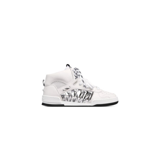 KCK431CTFS10W - Dior First High-Top Sneaker - 10W White