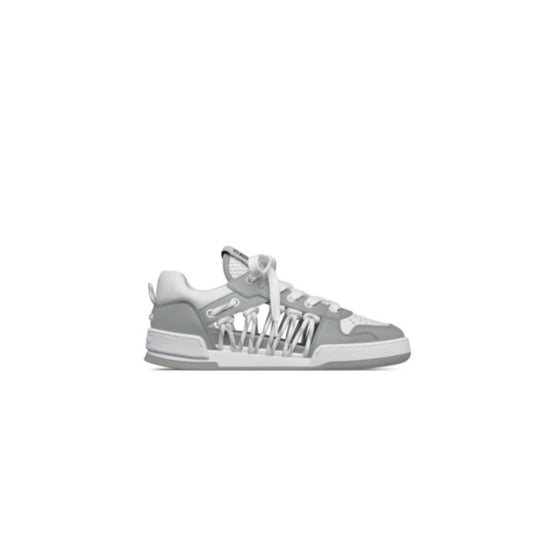 KCK448CTFS47W - Dior First Sneaker - 47W White & Grey