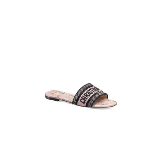 KCQ209WSSS19O - Dior Lucky Dway Slide - 19O Rose De Vent