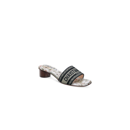KCQ902WSSS51H - Dior Lucky Dway Heeled Slide - 51H Sage