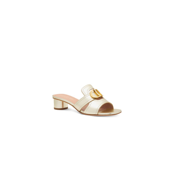 KCQ904LNCS71K - Dior Or 30 Montaigne Heeled Slide - 71K Light Gold