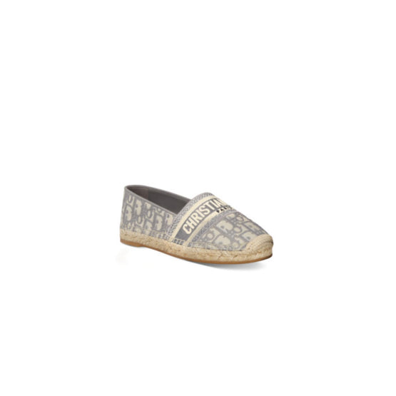 KDB585OBES33G - Dior Granville Espadrille - 33G Grey Stone