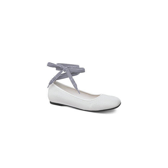 KDF004LABS10W - Women's Flats - 10W White