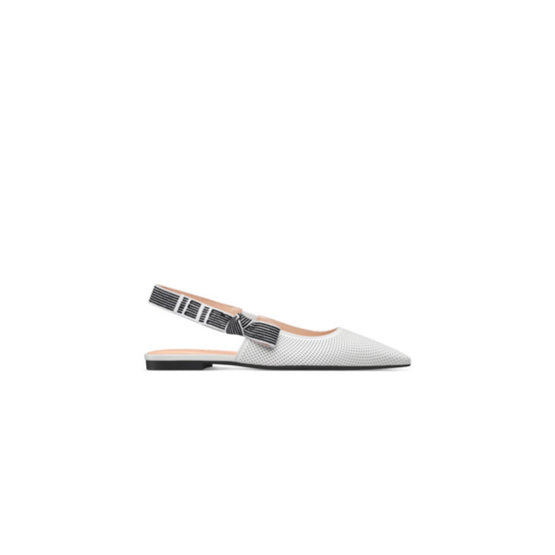 KDF009CELS10W - Dior Toujours Slingback Flat - 10W White