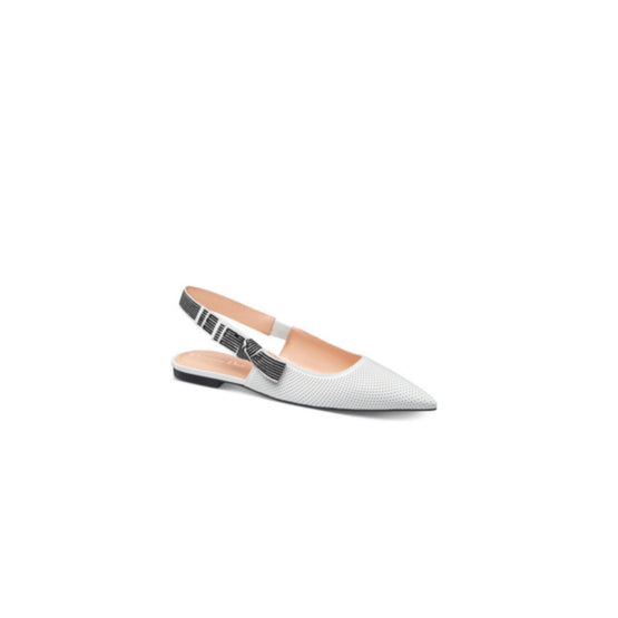 KDF009CELS10W - Dior Toujours Slingback Flat - 10W White