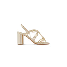 KDO333LAMS49K - Dioriviera D-Sand Heeled Sandal - 49K Pale Gold