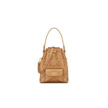 M3372UNOZM34U - Small Dior Caro Bucket Bag - 34U Light Gold