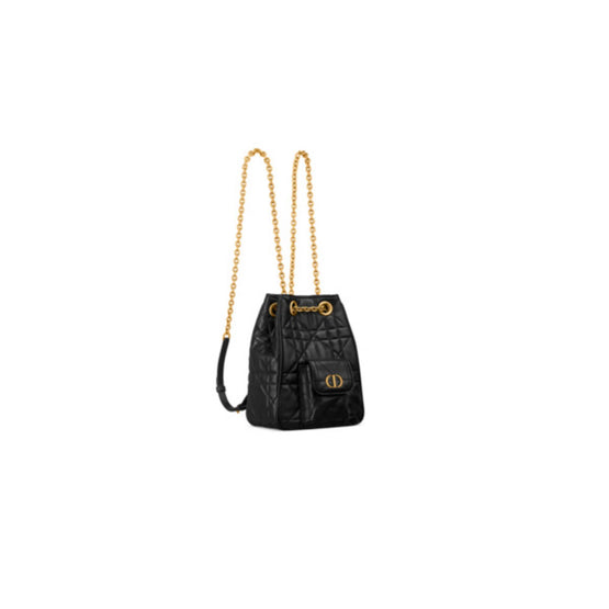 M3374UUVBM900 - Small Dior Caro Multicarry Backpack With Chain - 900 Noir