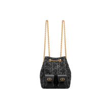 M3375UDFGM911 - Medium Dior Caro Multicarry Backpack With Chain - 911 Nero/Multicolor