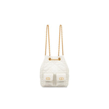 M3375UUVBM030 - Medium Dior Caro Multicarry Backpack With Chain - 030 Latte Dior