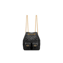 M3375UUVBM900 - Medium Dior Caro Multicarry Backpack With Chain - 900 Noir