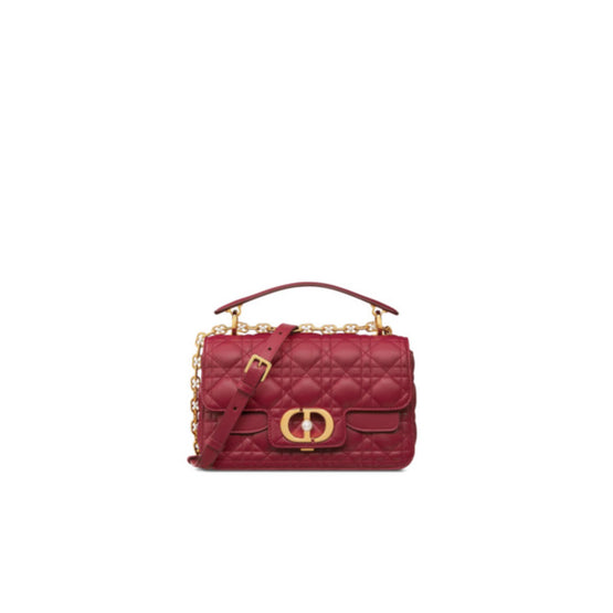 M9271UBHIM323 - Small Dior Jolie Top Handle Bag - 323 Rouge Cerise