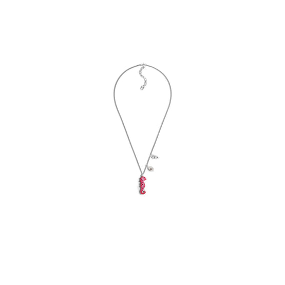 N2711HOMGMD925 - Men's Necklace - 925 Antique Silver/Pink