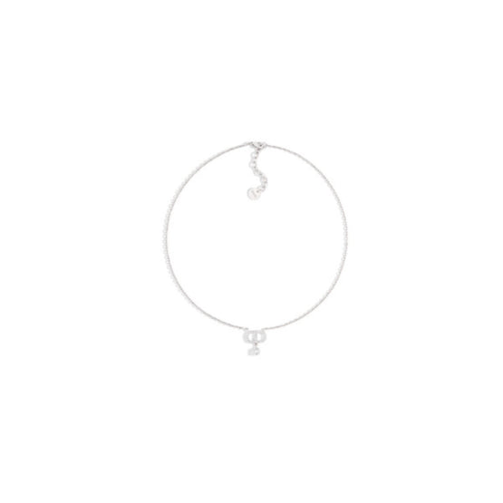 N2890WOMCYD001 - Petit Cd Necklace - 001 Palladium / Crystal