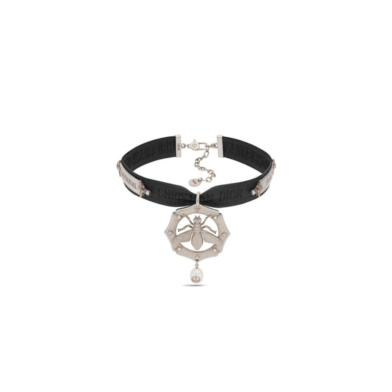 N3071WOMCOD25N - Dior Symbol Choker - 25N Warm Silver/Black