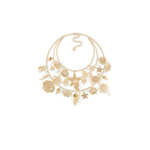 N3076WOMFWD301 - Dior Cabinet De Curiosités Plastron Necklace - 301 Gold/White