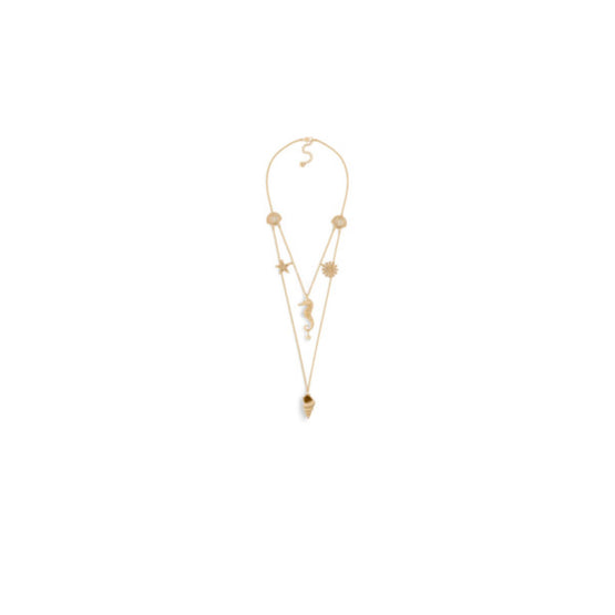 N3080WOMFWD301 - Dior Cabinet De Curiosités Necklace - 301 Gold/White