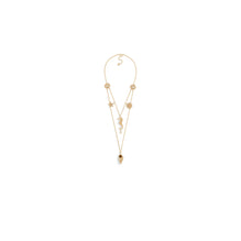 N3080WOMFWD301 - Women's Necklace - 301 Gold/White
