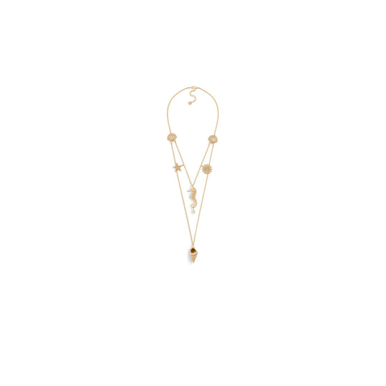 N3080WOMFWD301 - Dior Cabinet De Curiosités Necklace - 301 Gold/White