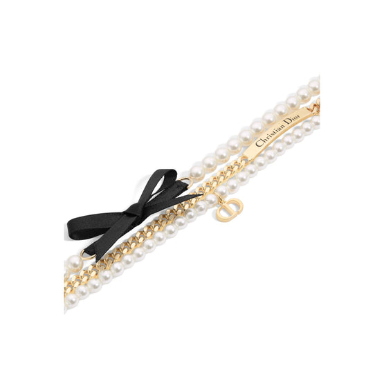 N3089WOMRSD301 - Women's Necklace - 301 Gold/White