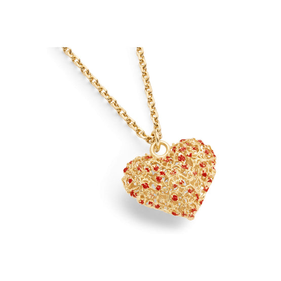 N3119WOMLQD309 - Women's Necklace - 309 Gold/Red