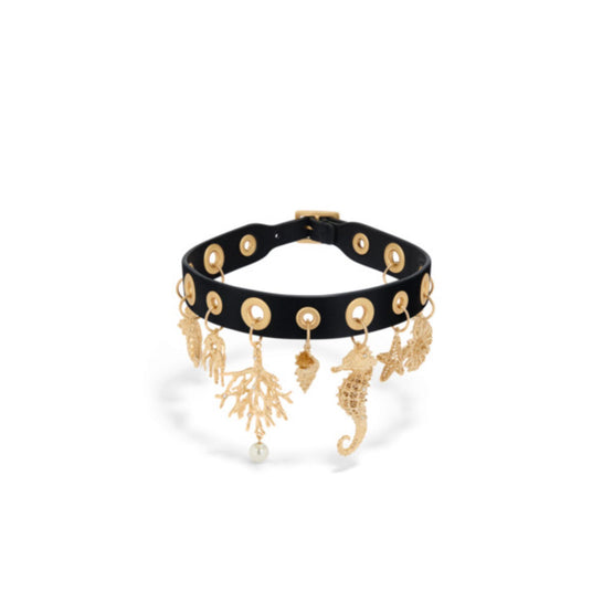 N3144WOMCMD307 - Dior Cabinet De Curiosités Choker - 307 Gold/Black