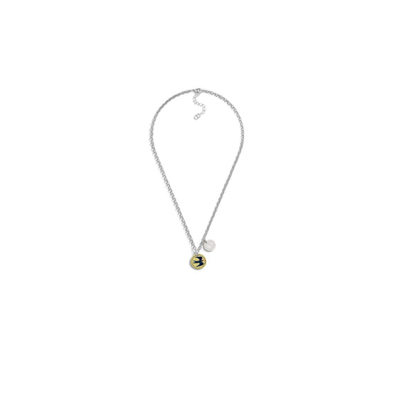 N3199HOMMTD945 - Men's Necklace - 945 Antique Silver/Yellow
