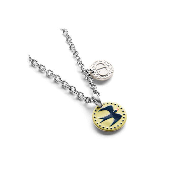 N3199HOMMTD945 - Men's Necklace - 945 Antique Silver/Yellow
