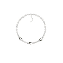 N3211HOMMTD004 - Dior 8 Necklace - 004 Palladium / Black