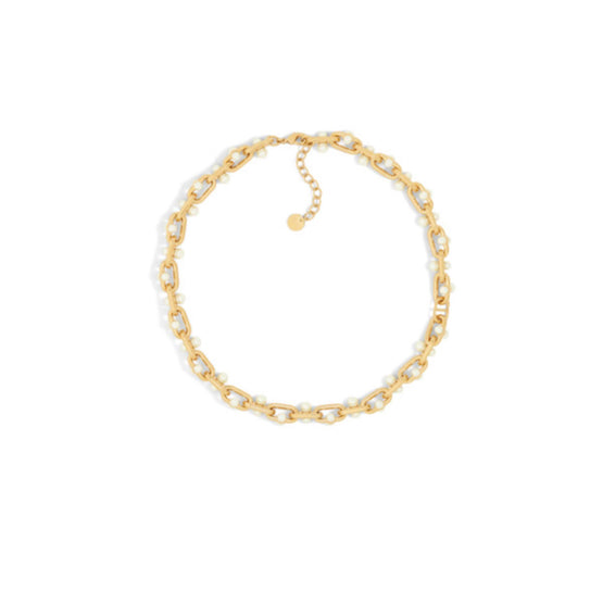 N3337WOMRSD301 - Dior Tribalissima Necklace - 301 Gold/White