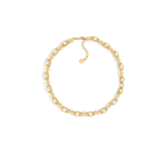 N3337WOMRSD301 - Dior Tribalissima Necklace - 301 Gold/White