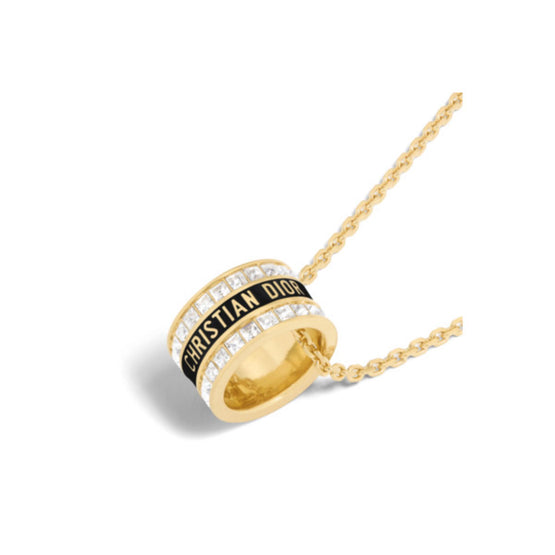 N3364WOMLQD307 - Dior Night Code Necklace - 307 Gold/Black