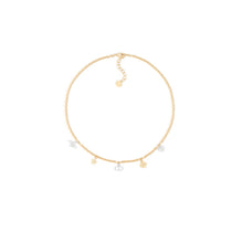 N3392WOMRSD01W - Petit Cd Lucky Charms Necklace - 01W Gold/Palladium/White