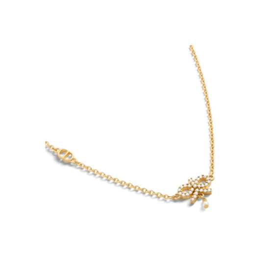 N3426WOMCYD03S - Le Nœud De Dior Necklace - 03S Gold/Silver Shade