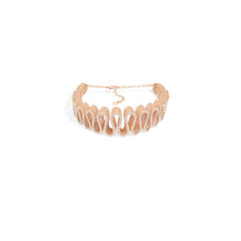 N3482WOMRSD10W - D-Ornemental Choker - 10W Pink Gold/White
