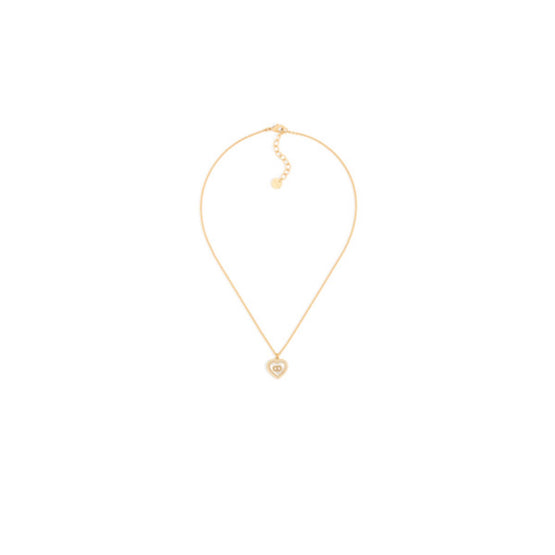 N3503WOMVED301 - Petit Cd Baroque Necklace - 301 Gold/White