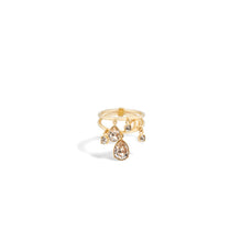 R2584WOMCYD01L - D-Drop Ring - 01Lgold/Golden Shadow
